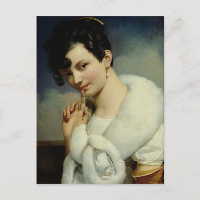 Postal Retrato de una mujer 3 (Anverso)