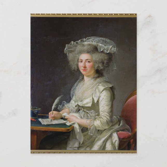Postal Retrato de una mujer, c.1787 (Anverso)