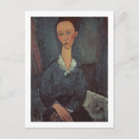 Retrato de una mujer con un no manual (aceite en