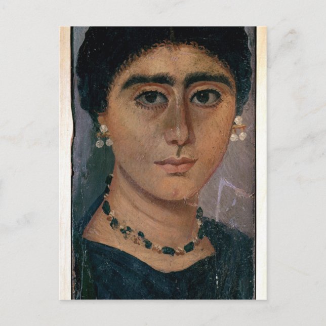 Postal Retrato de una mujer, de Fayum, siglo I-4 (Anverso)