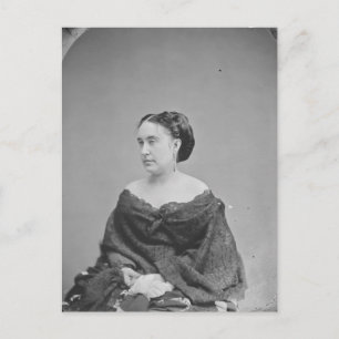 Postal Retrato de una mujer desconocida en la era de la g