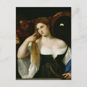 Postal Retrato de una mujer en su inodoro, 1512-15