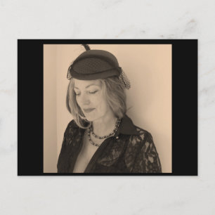 Postal Retrato de una mujer hermosa
