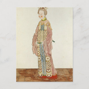 Postal Retrato de una mujer mandarín