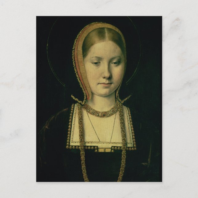 Postal Retrato de una mujer, posiblemente Catherine de Ar (Anverso)