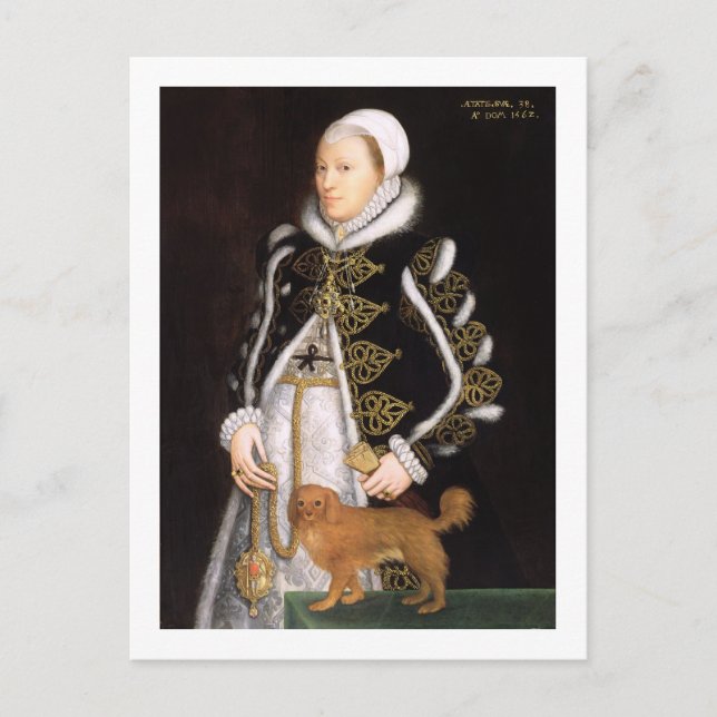 Postal Retrato de una mujer, probablemente Catherine Care (Anverso)