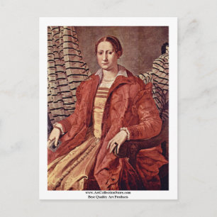 Postal Retrato De Una    Noblewoman Por Bronzino Angelo
