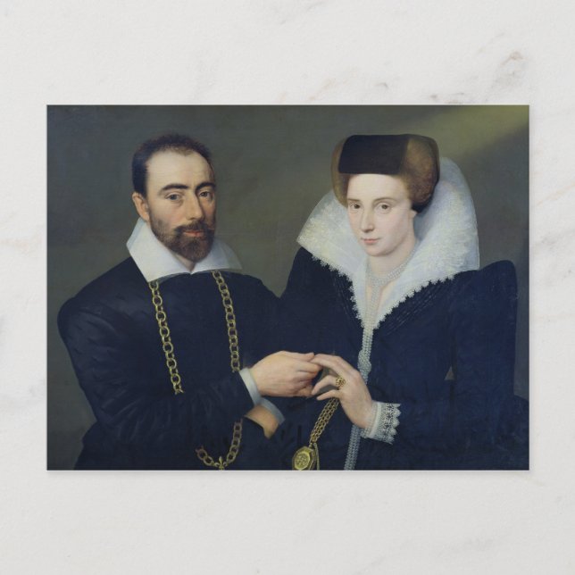 Postal Retrato de una pareja (Anverso)