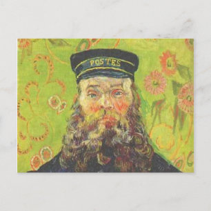 Postal retrato de van gogh del cartero joseph roulin