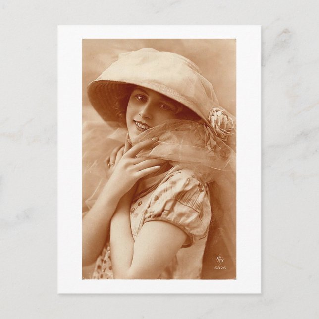 Postal Retrato de veinte años (Anverso)