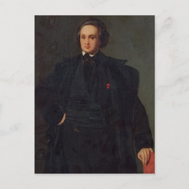 Postal Retrato de Victor Hugo, c.1833 (Anverso)