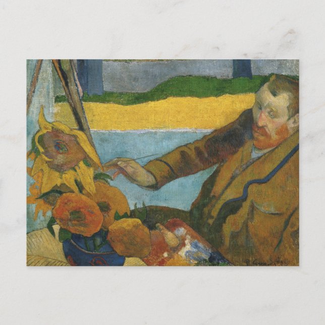 Postal Retrato de Vincent van Gogh | Paul Gauguin (Anverso)