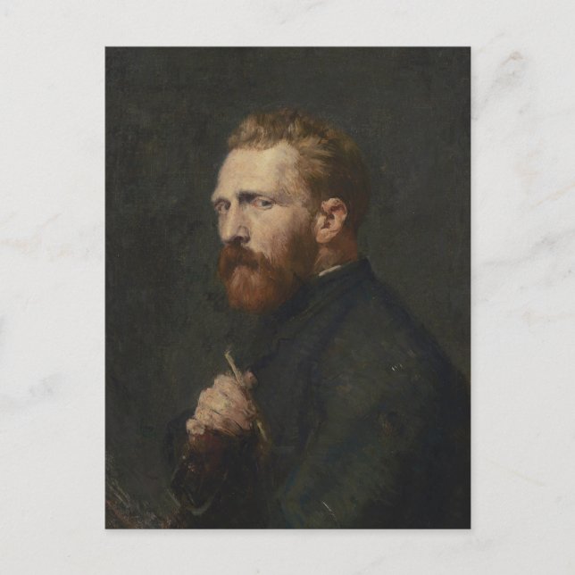 Postal Retrato de Vincent Van Gogh por John Russell (Anverso)