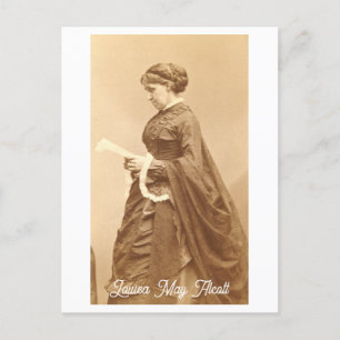Postal Retrato de Vintage Louisa May Alcott