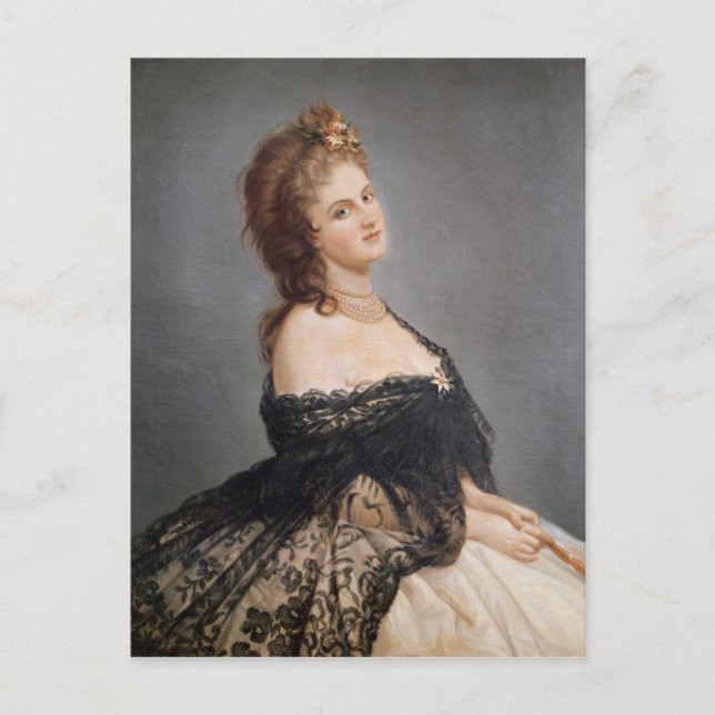 Postal Retrato de Virginia Oldoini (Anverso)