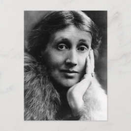 Postal Retrato de Virginia Woolf
