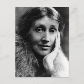 Postal Retrato de Virginia Woolf