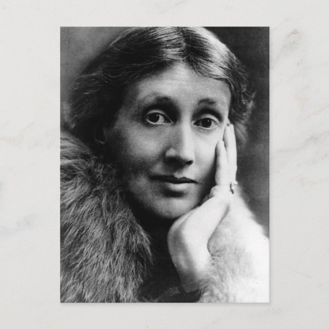 Postal Retrato de Virginia Woolf (Anverso)