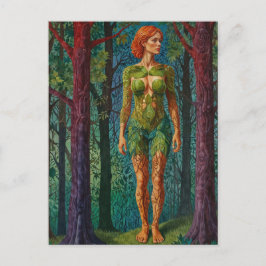 Postal "Retrato de Viridra" - venas del dosel