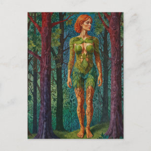 Postal "Retrato de Viridra" - venas del dosel