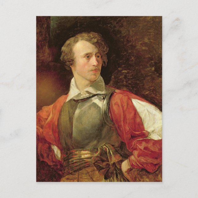 Postal Retrato de Vladimir Samoylov como Hamlet (Anverso)