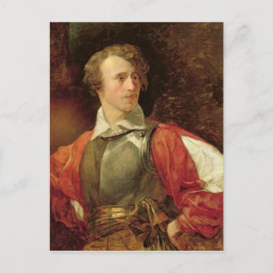 Postal Retrato de Vladimir Samoylov como Hamlet