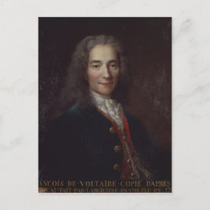 Postal Retrato de Voltaire