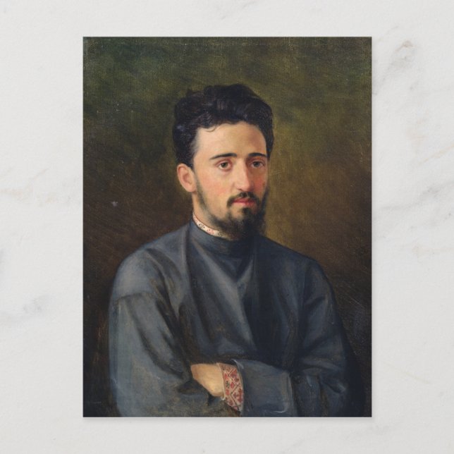Postal Retrato de Vsevolod M. Garshin, 1878 (Anverso)