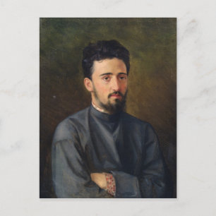 Postal Retrato de Vsevolod M. Garshin, 1878