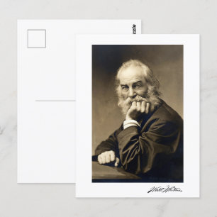 Postal Retrato de Walt Whitman (1869)