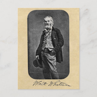 Postal Retrato de Walt Whitman Age 41