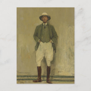Postal Retrato de Walter B. Harris   Sir John Lavery