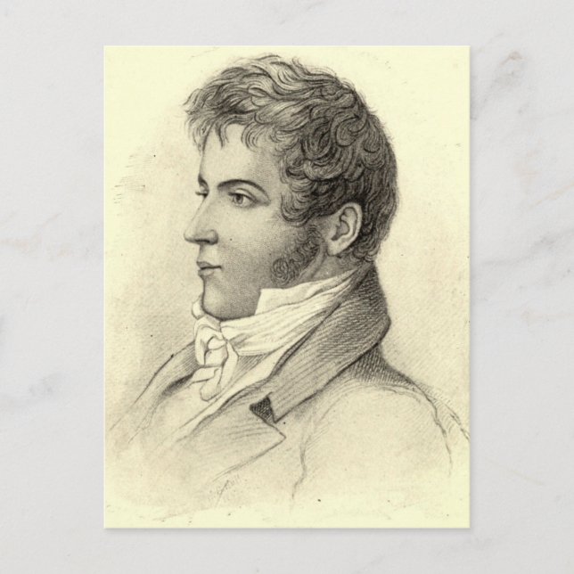 Postal Retrato de Washington Irving (Anverso)
