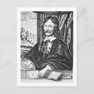 Postal Retrato de William Lilly (1602-81), de su 'Chr.
