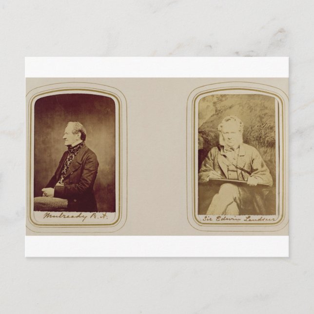 Postal Retrato de William Mulready (1786-1863) por Cundal (Anverso)