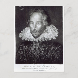 Postal Retrato de William Shakespeare