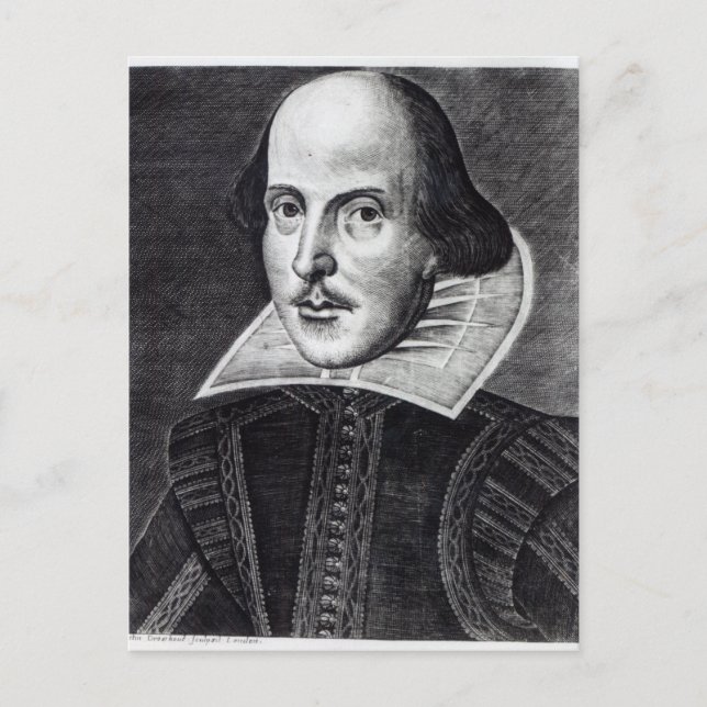 Postal Retrato de William Shakespeare (Anverso)
