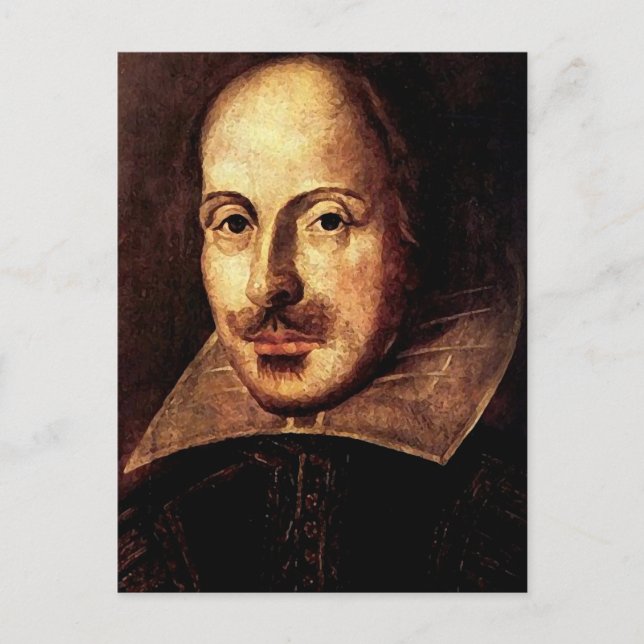 Postal Retrato de William Shakespeare (Anverso)