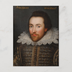 Postal Retrato de William Shakespeare