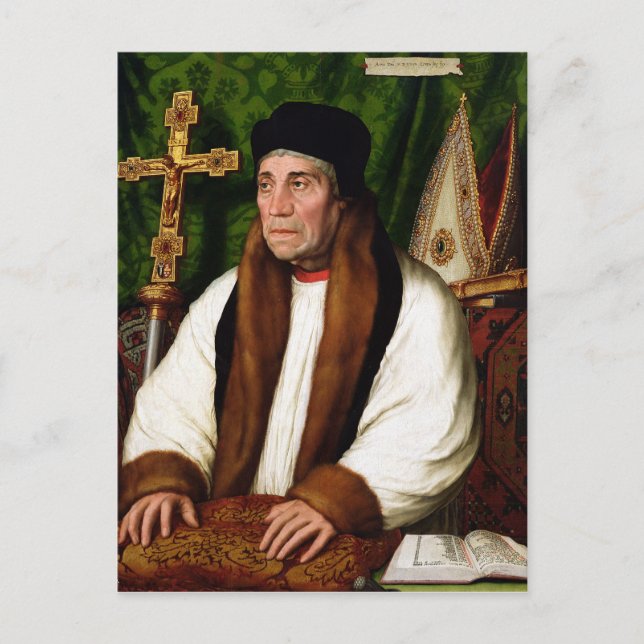 Postal Retrato de William Warham (Anverso)