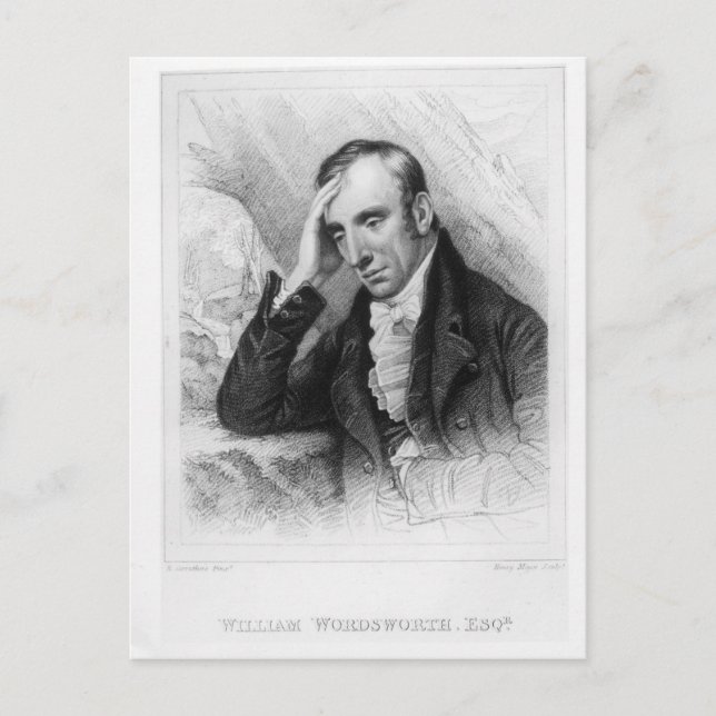 Postal Retrato de William Wordsworth (Anverso)