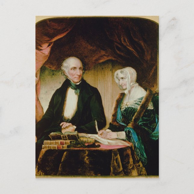 Postal Retrato de William y Mary Wordsworth, 1839 (Anverso)
