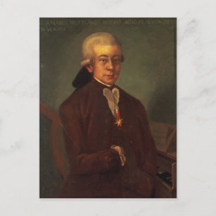 Postal Retrato de Wolfgang Amadeus Mozart 2