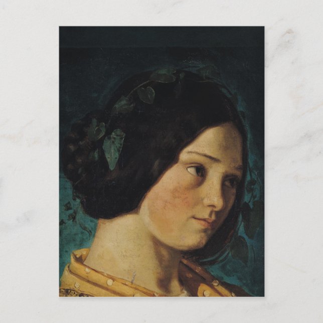 Postal Retrato de Zelie Courbet, c.1842 (Anverso)
