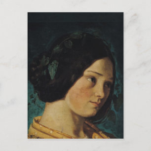 Postal Retrato de Zelie Courbet, c.1842