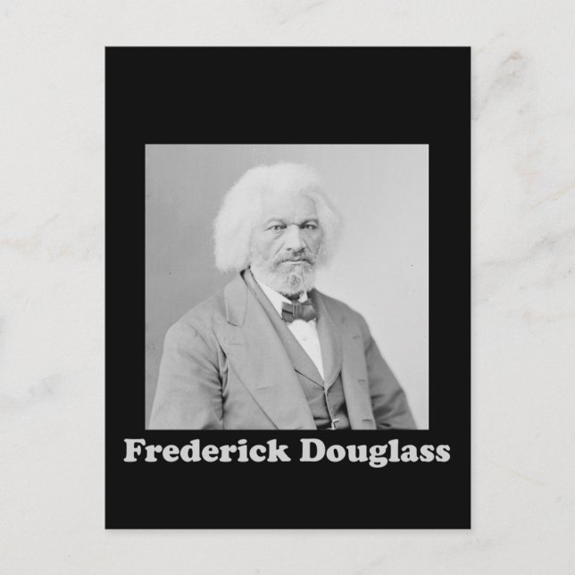 Postal Retrato del abolicionista Frederick Douglass (Anverso)