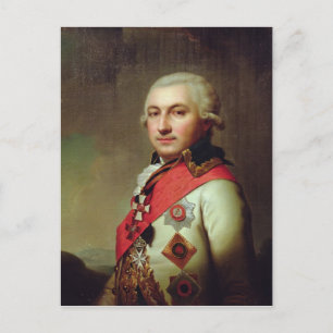 Postal Retrato del almirante José de Ribas, después de 17