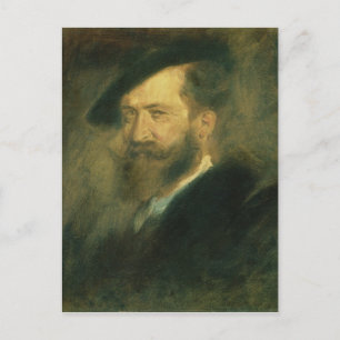 Postal Retrato del artista Wilhelm Busch , c.1878