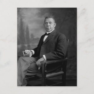 Postal Retrato del Booker T. Washington por Harris y