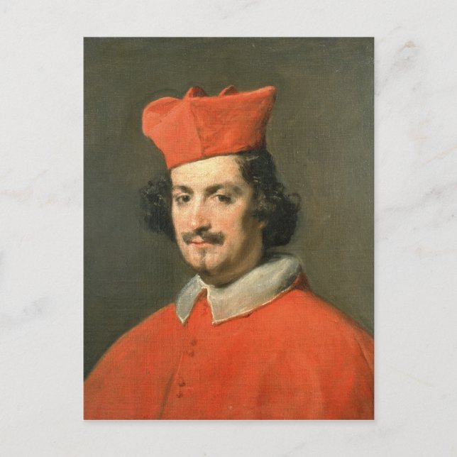Postal Retrato del cardenal Camillo Astali Pamphili (Anverso)